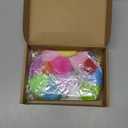 Retisee 30 Packs Beadable Keychain Bars with Pompom Ball DIY Blank Beaded Keychain Fluffy Key Chains Detachable for Bead DIY Craft Gift Jewelry Making