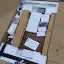 MEEDEN Electric Adjustable Office Table: 31"-52" Height Adjustable Craft Desk- Tiltable Tabletop Sit Standing Home Office Desk-Walnut