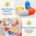 Dog Puzzle Toys Bully Stick Holder & Treat-Dispensing Function Natural Rubber Chew Toys for Dogs Boredom Busters Dog Toys chewers for Medium & Large Breeds (1)