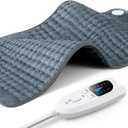 17"x33" Heating Pad XXXL for Back Pain Relief, Heated Pad for Neck/Shoulders/Legs/Knees/Feet/Cramps, Heat Pads for Women, Birthday Mothers Day Gifts for Mom Wife Grandma Her, 6 Heat Settings, Auto-Off (Gray)