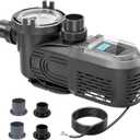 Variable Speed Pool Pump, 2.5 HP, 220V, 10567GPH, Above/Inground Pool Pump, Energy Efficient, High Flow, Powerful Self Primming Swimming Pool Pumps with Filter Basket