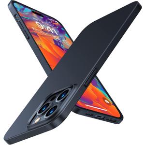 TORRAS Slim Fit Designed for iPhone 14 Pro Max Case 6.7 inch, Ultra-Thin 14 Pro Max Case 2022, Lightweight Hard PC Cover Phone Cases, Black, OriginFit | 6.7 inch, Ultra-Thin, 14 Pro Max Case, 2022, Lightweight, Hard PC Cover, Matte Black