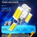 H7 Bulbs, 40000LM 6500K Cool White, 1:1 Mini Size, 1000% Super Bighter H7 Light Bulb with 80000H Lifespan, 1 Min Plug-N-Play, IP68 Waterproof Non-polarity, Pack of 2