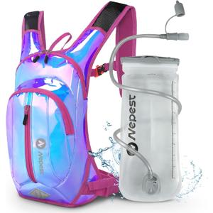 Nepest Hydration Pack Backpack for Women & Men, Lightweight Water Backpack with 2L Water Bladder for Hiking Cycling Running Biking