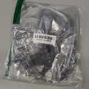 WILLBOND 8 Pcs Cotton Triangle Hair Net for Rollers, Women Mesh Hair Net Setting for Sleeping, 35 x 35 x 57 Inches, Black