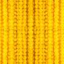 6 PC - 5 Feet Marigold Garland Indian American Wedding Party Mantle Decoration, Dia de Los Muertos Faux Garlands Diwali Decoration, Spring Bush Floral Yellow