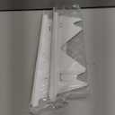 Stainless Steel Stove Gap Covers,Stove Gap Filler, Range Trim Kit, Stove Gap Guards, Heat Resistant and Easy to Clean, Easy retractable Length 13.8" to 27.5", Width 0.79",White(2PCS)