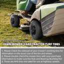 2 x AR-PRO (2-Pack) 11x4.00-5 Tire and Wheel Assembly, 11x4-5 Lawnmower Tire (4-Ply) and Rim with Tube, 3.4 Centered Hub with 3/4 Bearings, Universal Lawn Mower/Yard Tractor Turf Tires