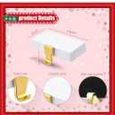 Zhengmy 4 Pcs Christmas Stocking Holders for Mantel Metal Hanging Hooks Stocking Hangers for Fireplace Xmas Party Decoration(Marble Color)