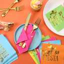 Baderke 100 Pcs Fiesta Napkins, 2 Ply Disposable Themed Napkins, Wood Pulp, 5 Colors