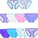 Hanes Girls and Toddler Underwear, Cotton Knit Tagless Brief, Hipster, and Bikini Panties, Multipack (Colors May Vary)
 (16, Briefs - Assorted - 10 Pack)
