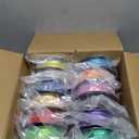 MIKA3D 12 in 1 Bright Shine 3D Printer Silk PLA Filament Bundle, Most Popular Colors Pack, 1.75mm 500g per Spool, 12 Spools Pack, Total 6kgs Material with One Bottle of 3D Printer Stick (12 Spools - White, Black, Red, Sapphire, Bluepeacock Blue, Green, Lime Green, Yellow, Orange, Salmon Orange,Pink, Purple)