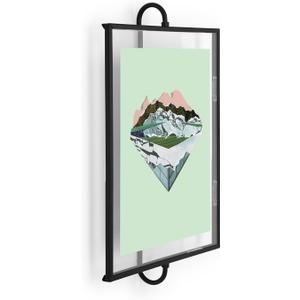 Umbra Phantom 8x10" Metal Wall-Mount Picture Frame, Floating Style, Black