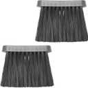 UOIENRT 2 Pcs Oblong Fireplace Brush with Large PP Handle PP Hair Fireplace Cleaning Brush Replacement Head for Fireplace Brush, Car Dusting Brush and Furniture Brushes