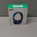 Kids Headphones - noot products K11 Foldable Stereo Tangle-Free 3.5mm Jack Wired Cord On-Ear Headset for Children/Teens/Boys/Girls/Smartphones/School/Kindle/Airplane Travel/Plane/Tablet (Navy/Teal)