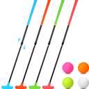 Hiboom 4 Pack Golf Putters for Men and Women Two Way Mini Golf Putter with 4 Balls Adjustable Length Kids Putter Bulk Right or Left Handed Golfers for Children Teenager Junior