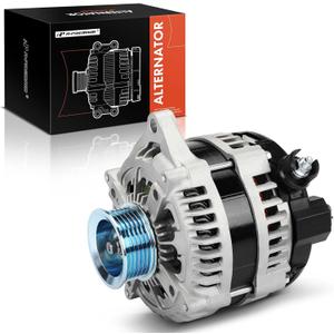 A-Premium Alternator Compatible with Ford Edge 2015 2018 3.5L & Lincoln Continental 2017-2020 3.7L, MKX 2016-2018 3.7L, MKZ 2014-2016 3.7L, 12V 175A 6-Groove Decoupler Pulley Clockwise