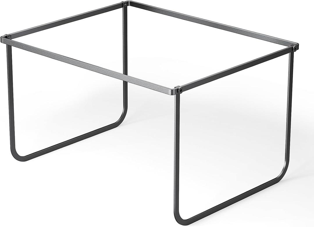 Legal and Letter Size Hanging File Folder Frame,Hanging File Folder Holder for Desktop Organizer,Metal Rack for Filing Cabinet and File Drawer,12.4 Wide x 15.3 Long x 9.4" Height,Black