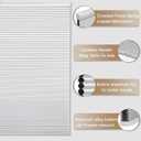 MYshade Cordless Blackout Cellular Shades, 1.5" Honeycomb Window Blinds for Bedroom & Nursery, Thermal Insulated, Noise Reducing, Privacy Shades, Inside or Outside Mount (34" W x 72" H, White)