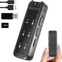 64GB Mini Body Camera,1080P Wearable Patrol Video Recording Camcorder with IR Night Vision, 5-Hour Battery & 180 Rotating Lens  Small Wearable Cam for Security, Police, and Outdoor Use