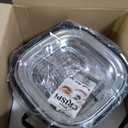 Ninja Crispi 4-in-1 Glass Air Fryer | 450F | Non-Toxic | 4QT & 6-Cup Glass Containers w/Lids | Microwave, Freezer, Dishwasher Safe | Max Crisp, Air Fry, Bake, Recrisp | Stone | FN101ST