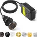 Garbage Disposal Air Switch Kit Sink Top Waste Disposal Long Stainless Steel Oil Rubbed Bronze On/Off Air Button Food and Waste Disposals Part by Etoolcity, UL Listed