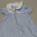 Kucnuzki Baby Girl Clothes Cute Spring Summer Sun Dresses Toddler Casual Puff Sleeve Floral Dress Girls Summer Outfits, Blue 12-18M