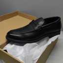 HEEZ Men's Penny Loafers, Casual Loafer Dress Shoes for Men Comfortable, Slip on Loafers for Business Formal Wedding Party Office, 11, Classic Black