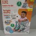 Bright Starts Learn-to-Sit Baby Floor Seat, 2-Positions Grow with Infant, Portable Baby Chair, Includes Sensory Toys, Unisex, 4-12 Months, Gray