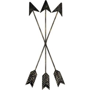DECORKEY Metal Arrow Wall Decor, Distressed Native American Decor, Wall Hanging Decorative Wall Art for Nursery Gallery Wall, Farmhouse Indoor Outdoor Decoration