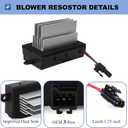 Blower Motor Resistor Heater Fan Control Module Fit for Hummer H2 2003-2007 Blower Module Resistor Replace#19331830 89023355 93803637 88986529 15-80388 15-80655 15-80911 3GSH-19E624-CA 4GSH-19E624-AA