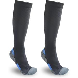 Begrily Compression Socks for Men & Women 20-30mmHg Circulation Knee High Sock for Running Cycling Athletic Training