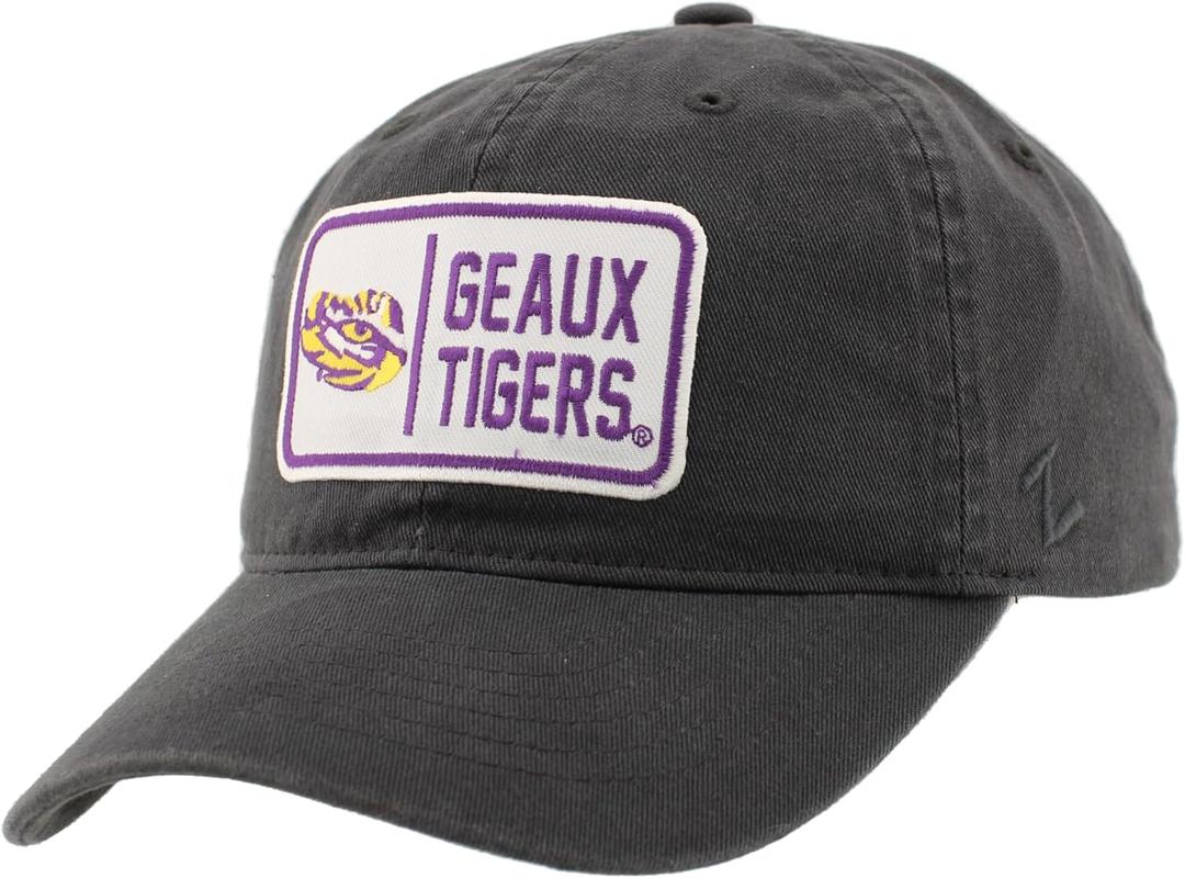 ZHATS Men's Standard NCAA Officially Licensed Hat Scholarship Patch Charcoal Defer