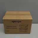 spospo 2 Pack Trash Bag Holder with Bamboo Lid, Stackable Trashbag Dispenser, Extra Large Garbage Bag Holder for Kitchen Laundry Room Under Sink Organization and Storage