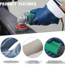 Nitrile Coated Work Gloves for Men Chemical and Oil Resistant Gloves Wide Cuff Ideal for Petrochemical