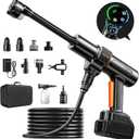 PSI 3.0 GPM Battery with Multi-Level Adjustment, 6-in-1 Nozzle & Foam Cannon, 32ft Hose for Car & Home
