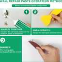 Drywall Repair Kit, 3 Pack Wall Repair Paste, Wall Mending Agent,Wall Surface Hole Fill Quick and Easy Solution