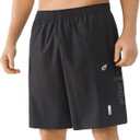 Cosmolle Men's 7" Quick-Dry Hiking Shorts UPF50+ Reflective, Lightweight 3 Zipper Pockets Stretch for Running Gym Outdoor