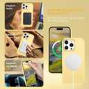 BENTOBEN Magnetic for iPhone 16 Pro Max Case,(Compatible with MagSafe) (Military Grade Drop Protection) Slim Translucent Matte Shockproof with Anti-Fingerprint Phone Case 6.9",Yellow