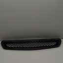 Grille Compatible With 1999-2000 Honda Civic, T-R Style ABS Plastic Black Front Bumper Grill Hood Mesh by IKON MOTORSPORTS