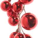 RAZ Imports - 4' Red Plastic Christmas Ball Garland
