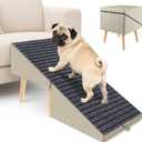 2-in-1 Foldable Ottoman Dog Ramp for Couch and Bed, 17.13" H