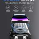 Nuynix Solar Power Bank 20000mAh, 15W Wireless Fast Charger with 3 Built-in Cables, USB-C Output Portable Battery Pack, Dual Flashlights Power Bank for iPhone 17 16 15 14, Samsung Galaxy, Camping