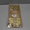 ALISSAR 12 Pack Pre-assembled Double Sided Class of 2025 Graduation Party Centerpiece Sticks, Centerpiece Table Decorations for 2025 Graduation Party Decoration Supplies (Gold)