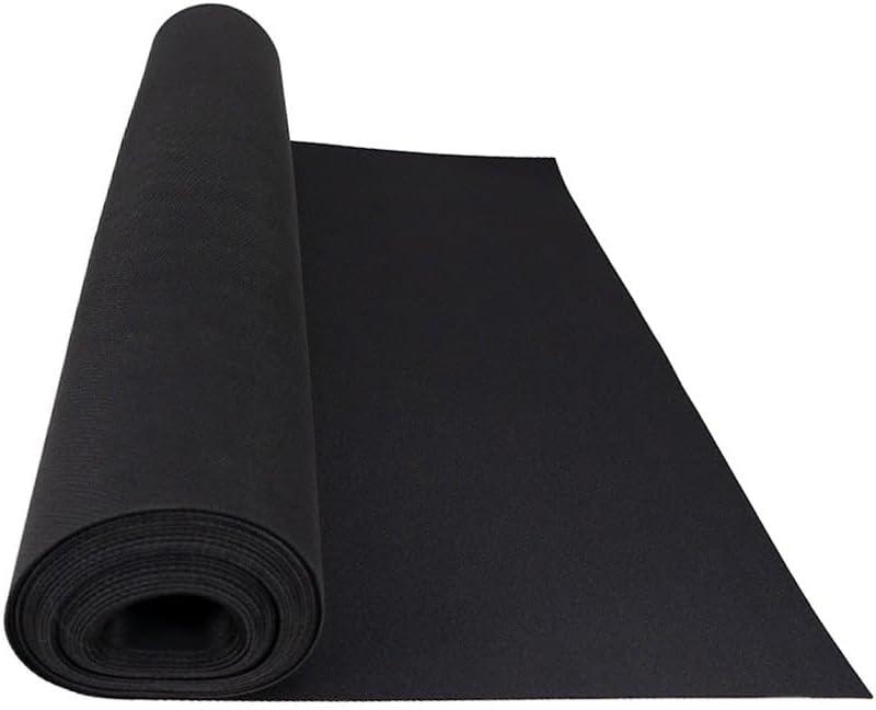 Mytee Products 20' x 27" Black Neoprene Floor Runners - Non Skid Bottom, Protect All Floor Surfaces - Reusable Neoprene Floor Mat with Slip-Proof Surface