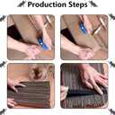 3 x Cardboard Cutter for Cat Scratchers,DIY Cardboard Cutting Tool, Handheld Cardboard Cutting Tools for Making Cat Scratching Board Cat Bed (Yellow)