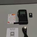 Pocket Radio with AM FM1200mAh Rechargeable RadioPortable Transistor Radio with Best Reception, Bluetooth Receiver,5W Big Speaker,LCD Screen,Earphone Jack,Support SD Card and USB Player for Jogging