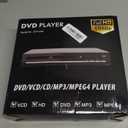 DVD Players for TV with HDMI,Plays All Regions and Formats,CD Player for Home,Support 1080P Video/CD/DVD/VCD/JPEG/USB, Remote, HDMI and RCA Cables Included