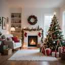 50pcs Khaki Velvet Bows for Christmas Tree - 5x7 Inch Pre-Tied Holiday Bows for Tree,Wreath,Gift Wrapping & Decor (3/8"Width)