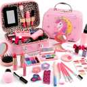 For Ideahome Washable Kids Makeup Girl Toys - Real Make Up Set for Toddler Little Girls Princess, Christmas Birthday Gift for Girls 4-12 Year Old, Small